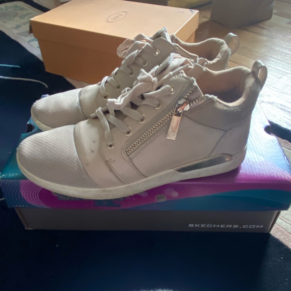 Aldo Leather Zip High Top Sneakers - 9
